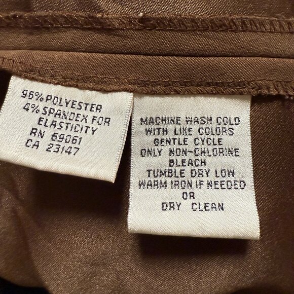 Talbots Women’s Stretch Fall Vibes Blouse Brown Medium Goblincore SZ Medium - Picture 6 of 8